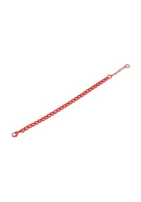 Adelia's Bold Style - Armband – Panzerarmband aus Edelstahl 18 cm - rot