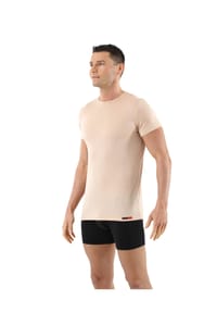 ALBERTKREUZ - Unterhemd Wollshirt Rundhals wärmeregulierend - Beige