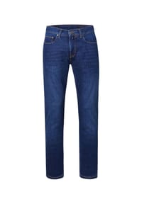 pierre cardin - Hose Lyon mit Dornschlaufe für die Gürtelschnalle - dark blue used mustache