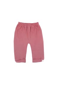 maximo® - GOTS BABY-Krempelhose Musselinstoff, doppellagig - beigemeliert