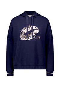BETTY BARCLAY - Sweatshirt mit Kapuze - Patch Dark Blue/Beige