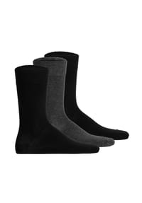 Hudson - Socken, Rippbündchen, 3er Pack - 0963 SET BLACK