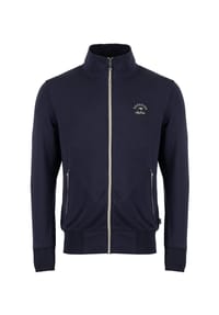 ROADSIGN® australia - Herren Sweatjacke Harbor Zip mit Stehkragen und Reißverschluss, weiche Baumwollmischung, sportlicher Outdoor Stil für kühle Tage - navy