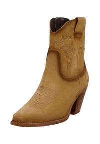 Felmini - Veloursleder Stiefelette - Stone