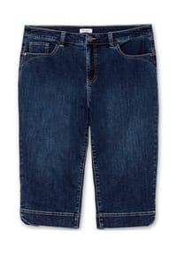 sheego - Caprijeans - dark blue denim
