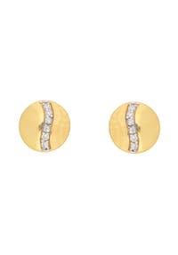 Adelia's - Damen Gold Schmuck 333 Gold Ohrringe  Ohrstecker mit Zirkonia - gold