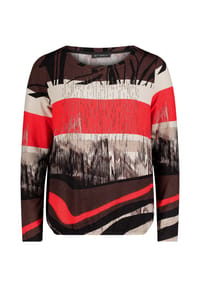 BETTY BARCLAY - Shirt, für Damen - 4890 RED/BLACK