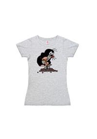 LOGOSHIRT® - New Girls T-Shirt Der Kleine Maulwurf - grey-melange