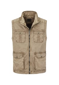 redpoint - Weste im Fieldjacket Stil aus reiner Baumwolle BUSTER - heritage camel