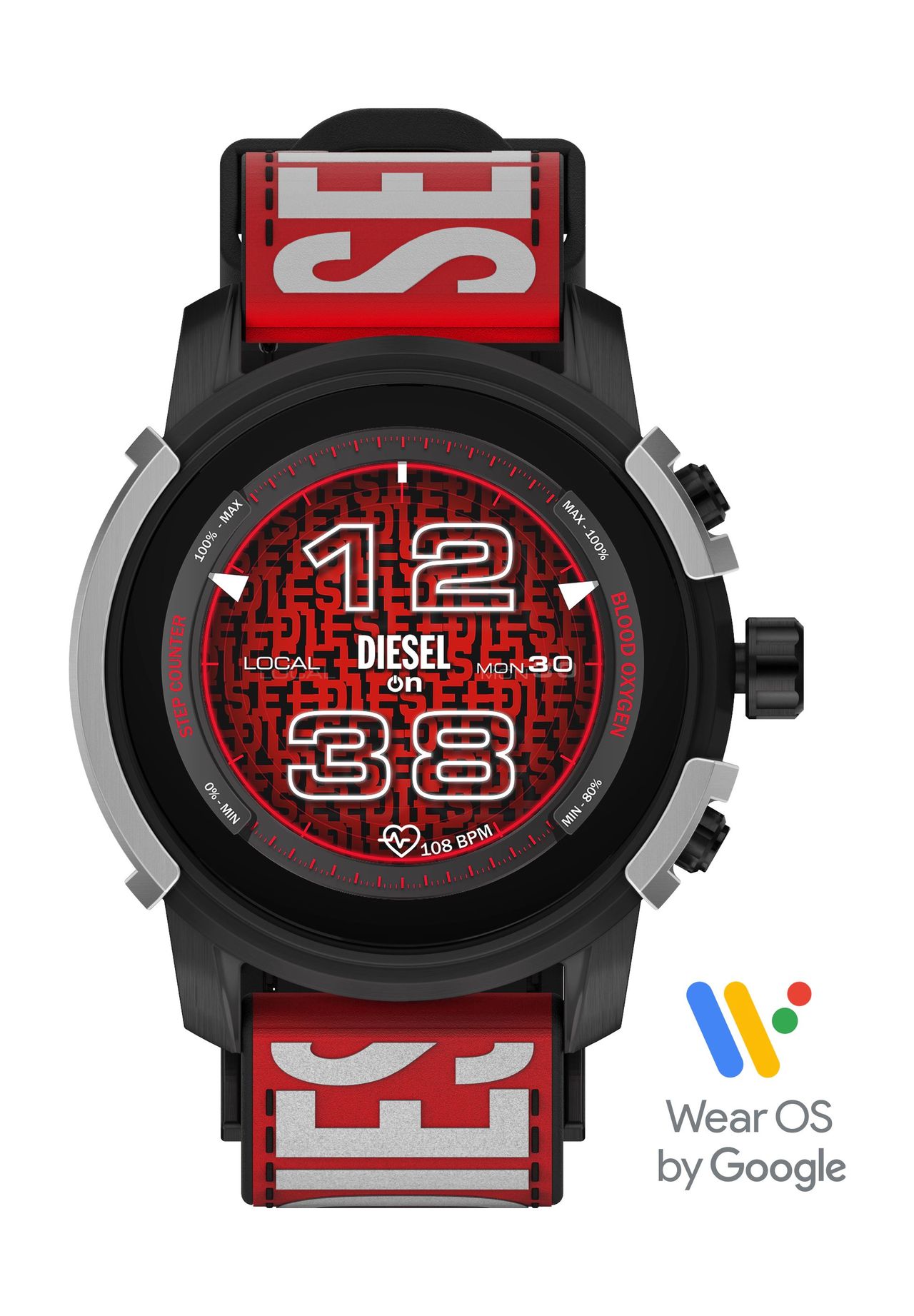 DIESEL® GRIFFED Herren Touchscreen-Smartwatch 