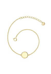 GLANZSTÜCKE MÜNCHEN - Damen Armband aus 925/- Sterling Silber in Gelbgold - gelbgold