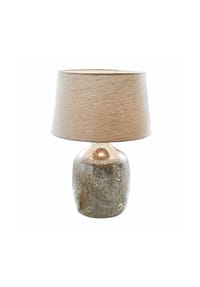 LOBERON - Tischlampe Leonarda antiksilber/creme - antiksilber/creme