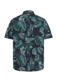 GLOBETROTTER - Freizeithemd, Kurzarm, Kent-Kragen, Herren - 1 NAVY / TRUKIS