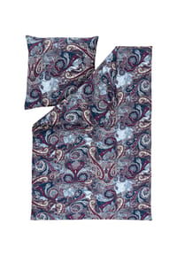 ESTELLA® Flanell-Bettwäsche "Paisley", 3-teilig - Atelier - 270 MARINE