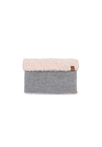 maximo® - MINI-Tube, Fleece, Plüsch reversible - metallmeliert/blassrosa