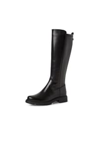 Tamaris - Stiefel, Leder, Zuglasche, für Damen - 001 BLACK