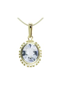 OSTSEE-SCHMUCK® - Kette mit Anhänger , Erna , Gold 333/000 - gold