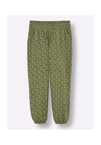 sheego - Schlupfhose - khaki-gemustert