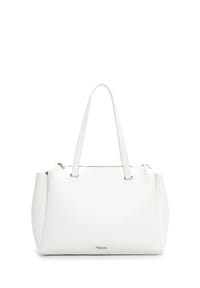 Tamaris TAS Flora - Shopper, Kunstleder, Emblem, für Damen - 300 WHITE