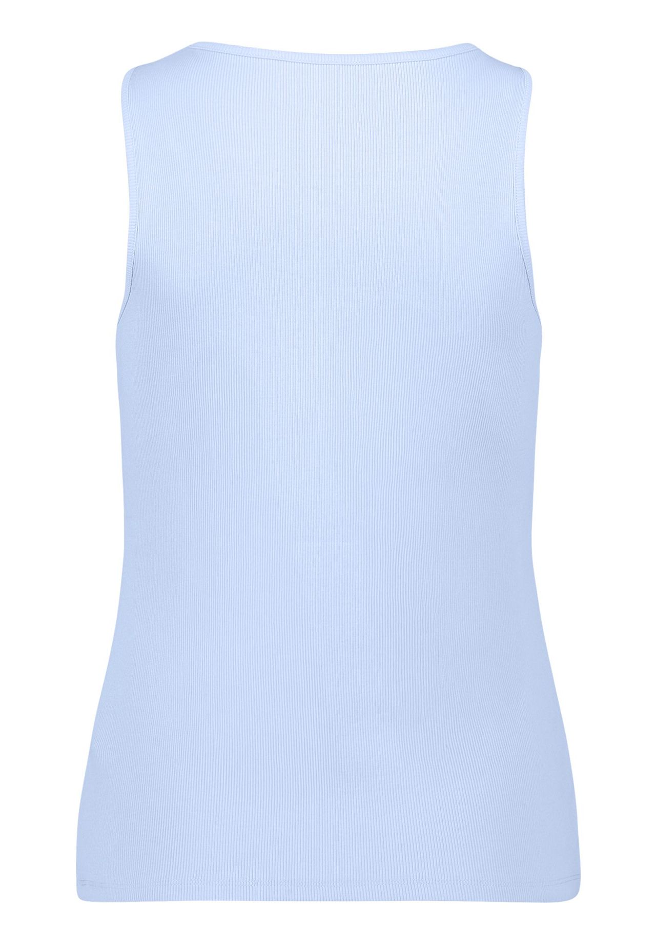 Cartoon Basic-Top Mit Rundhalsausschnitt, Blau, 40