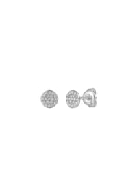 XENOX - Damen Ohrstecker, 925er Silber - WEISSGOLD