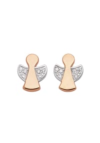 Adelia's - Damen Silber Schmuck 925 Silber Ohrringe  Ohrstecker mit Zirkonia - silber