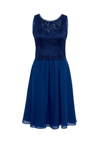 Vera Mont - Cocktailkleid, Spitze, rückseitiger Reißverschluss, für Damen - 8423 FESTIVAL BLUE