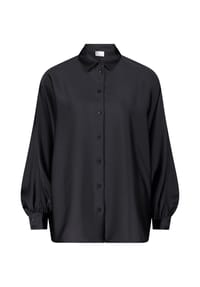 Vera Mont - Satin-Bluse mit Kragen - Schwarz