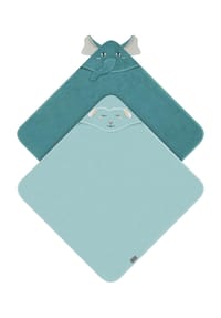 normani® - 2 x Baby Wickeltücher aus Bio-Baumwolle - Beige