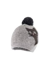 maximo® - Pudelmütze, Bommel, für Kinder - 49 MITTELGRAUMELIE