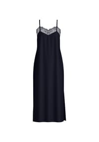CALIDA - Damen Nachthemd mit Spaghettiträgern, Länge 125cm Elegant Dreams - dark lapis blue
