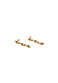 LES REINES - Golden Arc – Hängeohrringe, 24K vergoldet - Gold