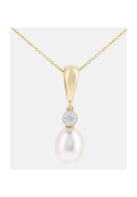 Diamant L'eternel - Kette mit Anhänger, mit Diamant, 375 Gelbgold - gold