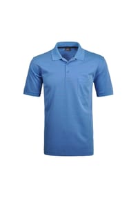 RAGMAN - Herren Poloshirt - Oberteil, Softknit-Polo, Baumwollmischung, Brusttasche, Knopfleiste, kurz, einfarbig - 006 WEISS