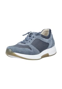 rollingsoft - Veloursleder/Mesh Sneaker - Blau/Grau