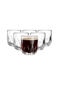 LEONARDO Kaffeegläser (3) Gocce 220 ml 6er Set transparent - GOCCE - transparent