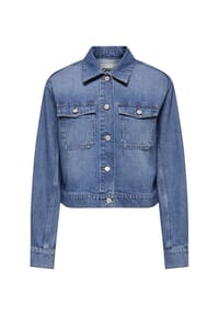 ONLY® - Jeansjacke, Klappkragen, für Damen - MEDIUM BLUE DENIM