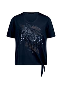 BETTY BARCLAY - T-Shirt, Knoten-Detail, für Damen - 8345 DARK SKY