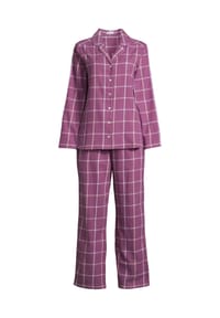 seidensticker - Schlafanzug Classic Flanell - Mauve shadow