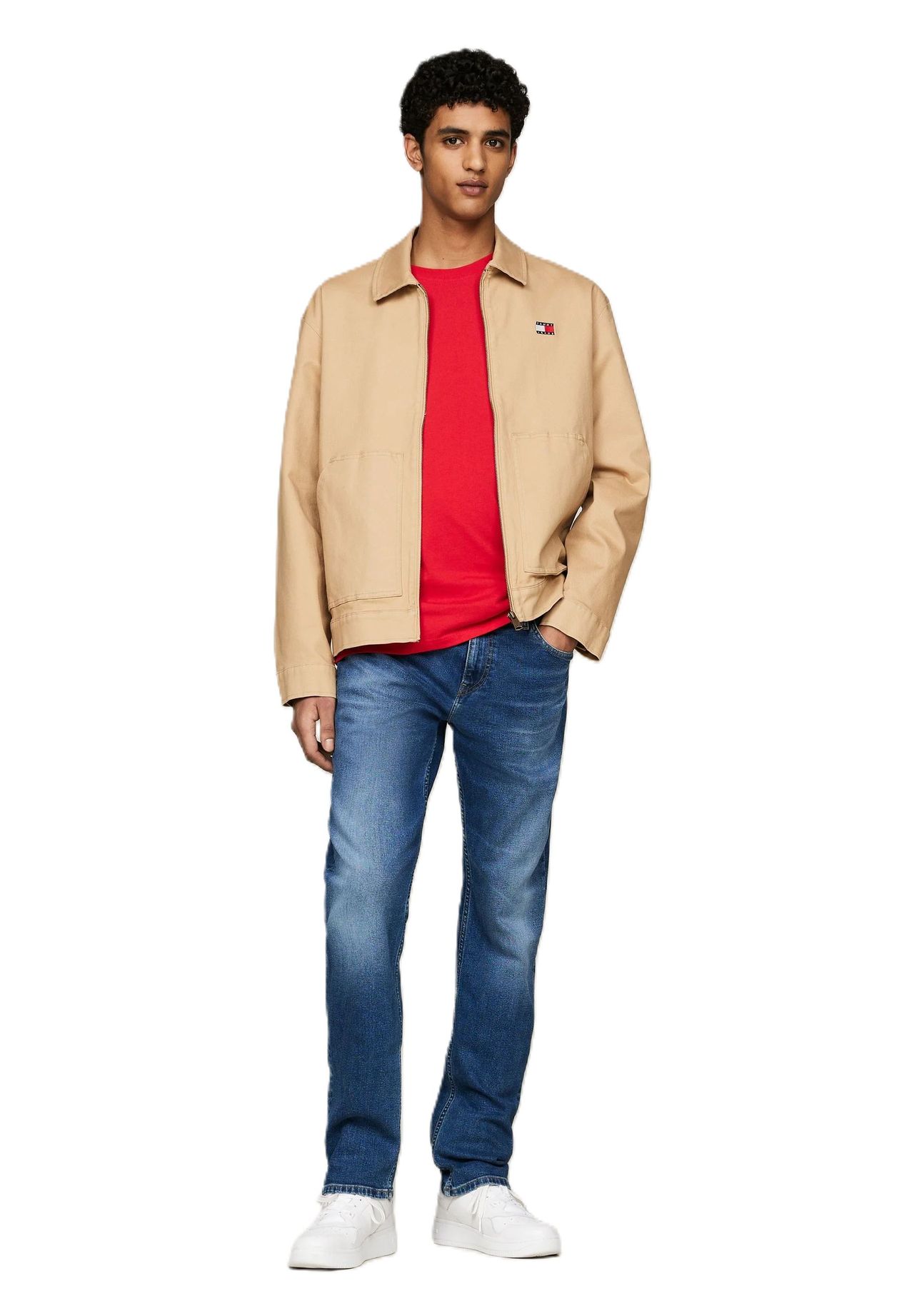 TOMMY Jeans Jeanshose, Markenpatch, Ziernähte, für Herren | GALERIA