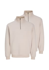 JACK & JONES - Sweattroyer 2er Pack Bradley - Hellgrau / beige