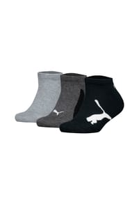 PUMA® - Sneakersocken, 3er-Pack, Logo-Design, für Kinder - 001 BLACK