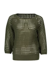zero - Pullover, Loch-Stickerei, für Damen - 5771 DEEP DEPTHS