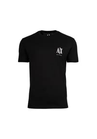 ARMANI EXCHANGE - Herren T-Shirt - Rundhals, Kurzarm, Logo Stickerei, Baumwolle - Beige