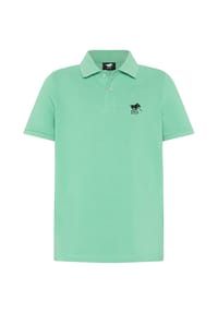 POLO SYLT - Poloshirt mit Label-Stitching - 11-0601 Bright White