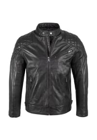 Rock Creek - Lederjacke Regular Fit - Schwarz