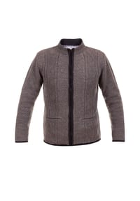 EDELNICE - Trachten Strickjacke Helmut hellgrau - hellgrau