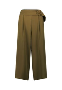 zero - Hose mit weitem Bein und Gürtel 26 Inch - Dark Olive