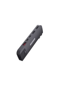 COFI - Sitecom 6-in-2-Multiport-Hub für MacBook Pro Schwarz - Grau 10 × 3,4 × 1,1 cm