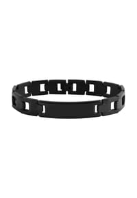 Adelia's Bold Style - Armband – Gliederarmband aus Edelstahl 21 cm - schwarz